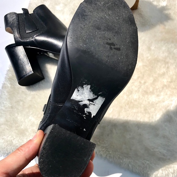 Cole Haan | Black W06974 Basel Open Toe Block Heel - Picture 10 of 11